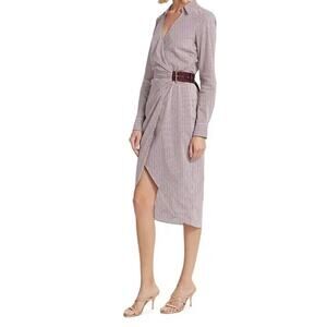 Veronica Beard dress Jacinda striped stretch cotton shirtdress size 4